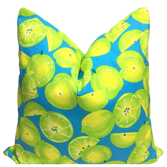 "Apples & Limes" | Pillow Cover