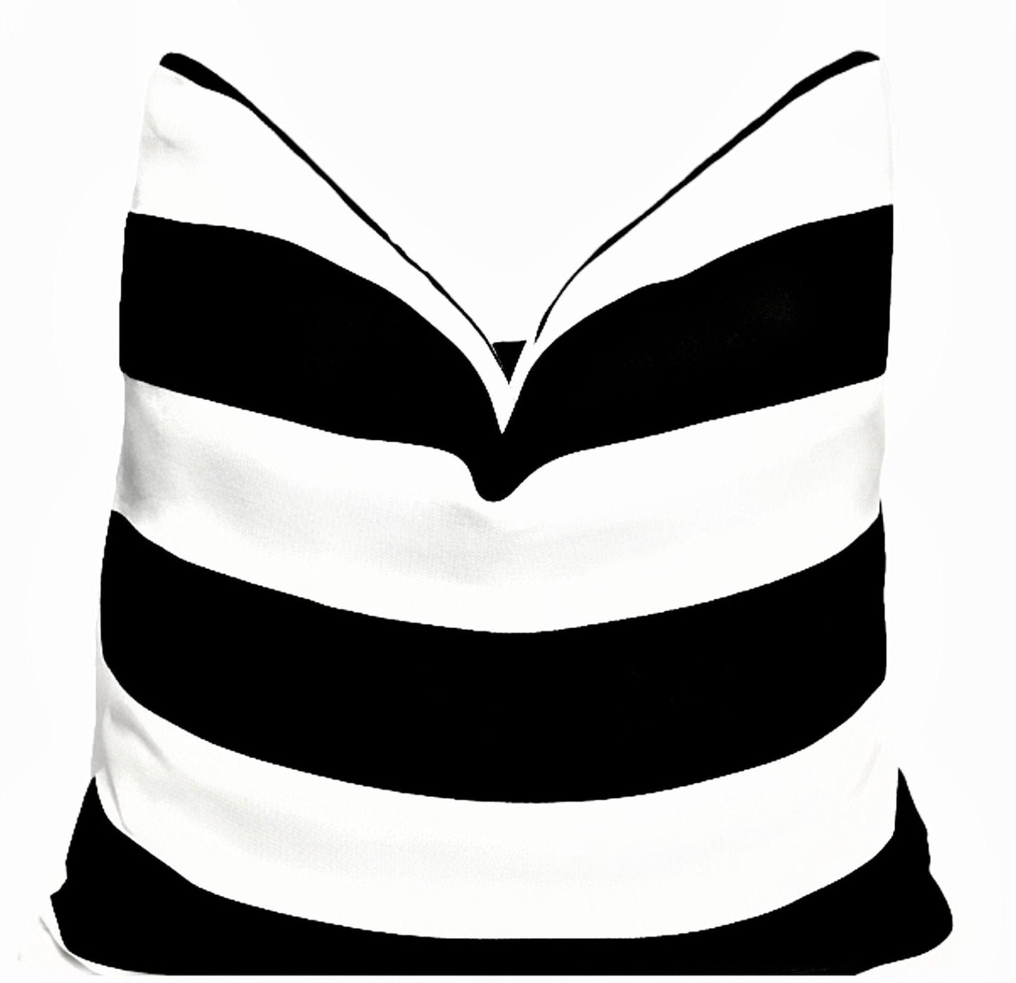"Black & White Stripes" | Pillow Cover