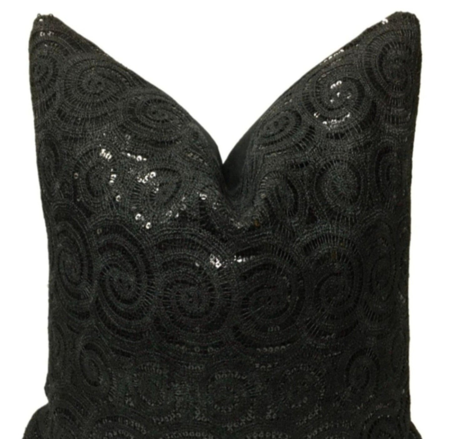 "Black Sequin" | Pillow Cover