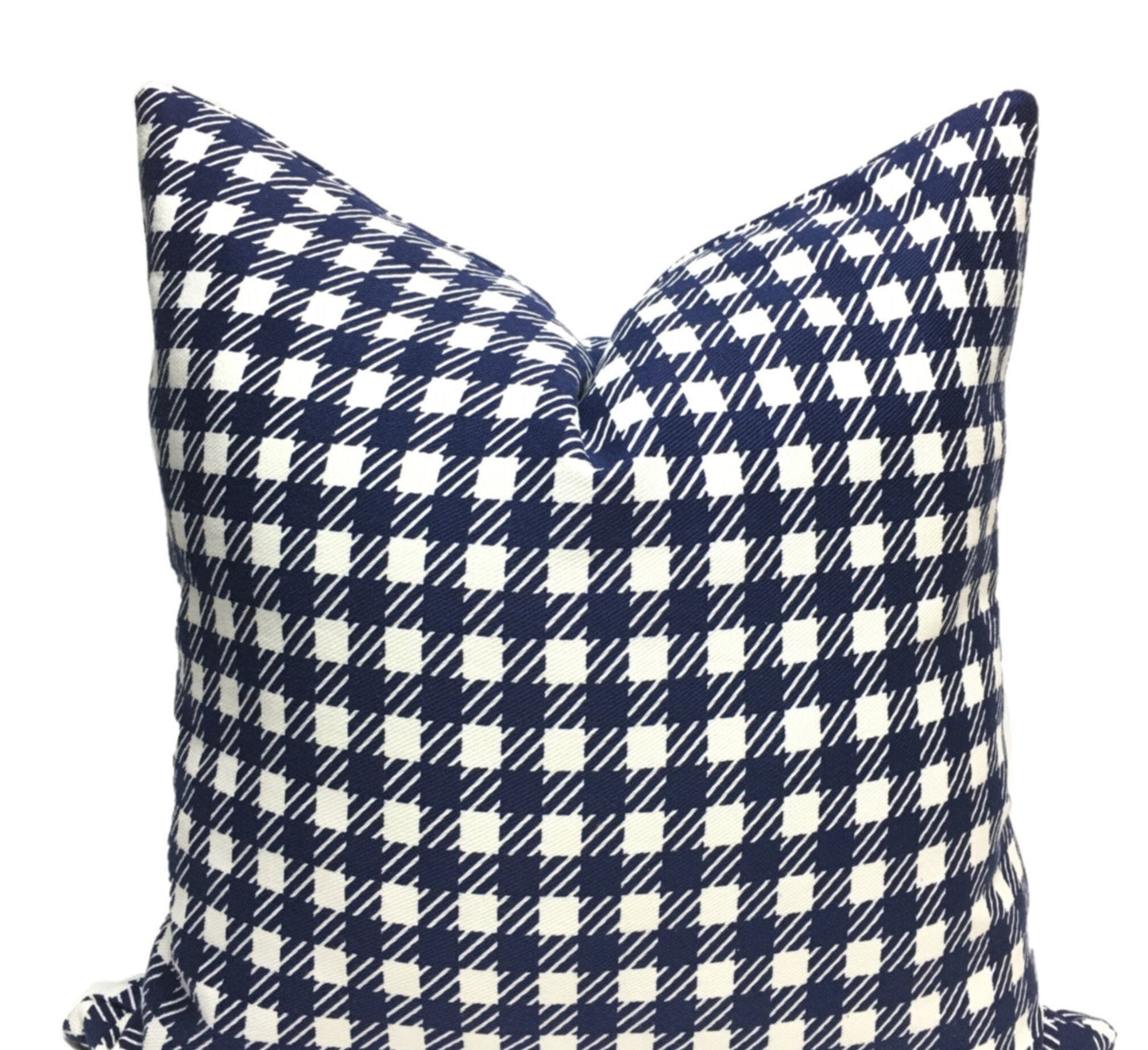 "Navy Gingham" | Pillow Cover