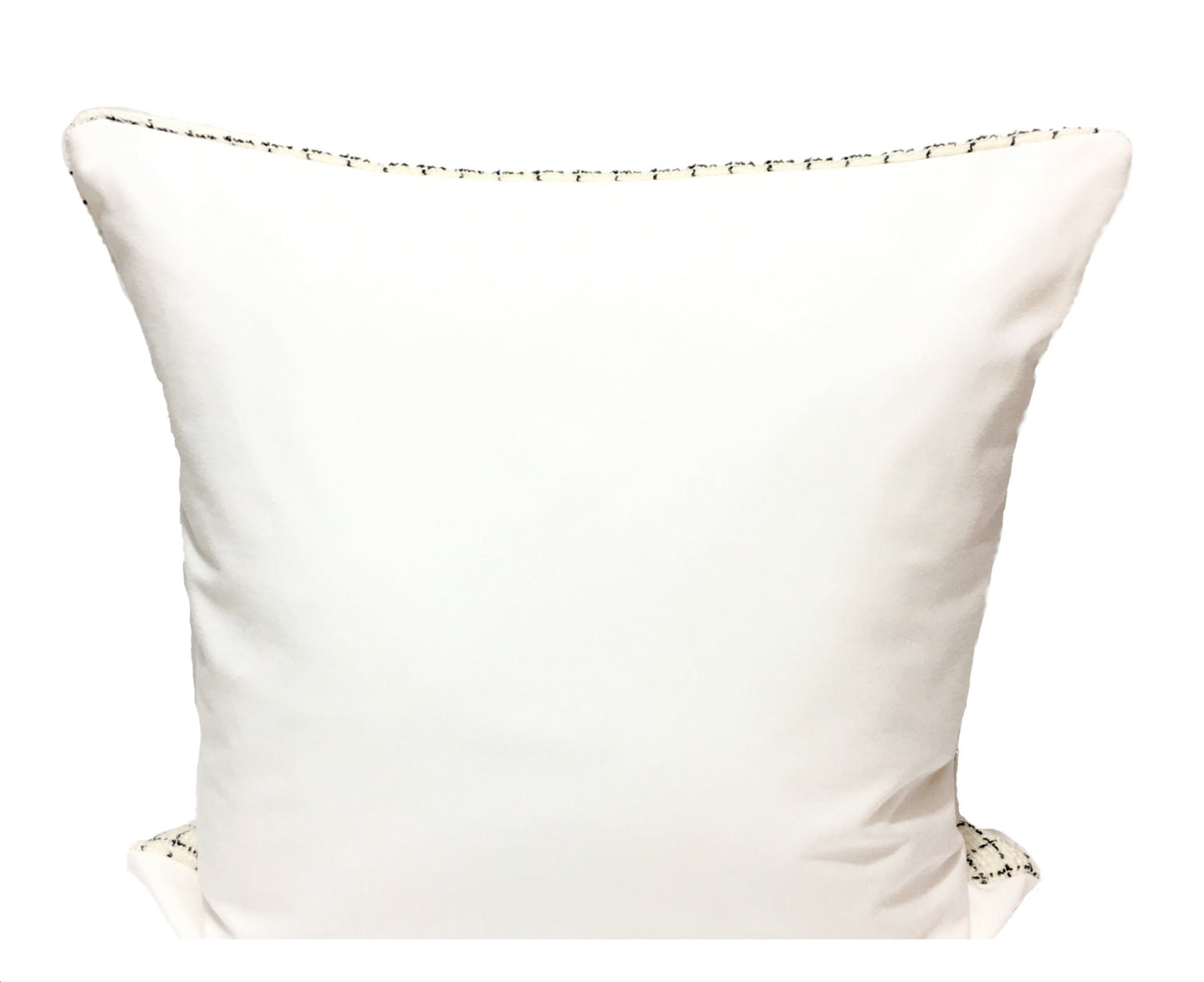 "Ivory & Black Tweed" | Pillow Cover