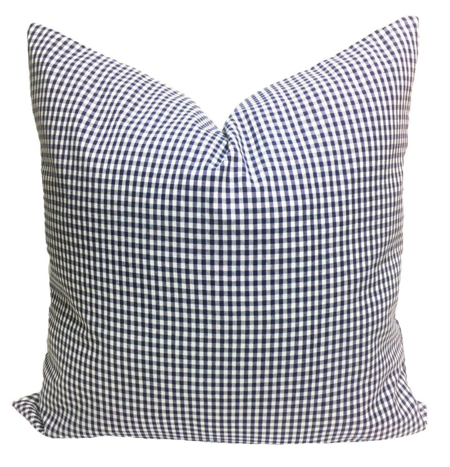 "Tiny Navy Check" | Pillow Cover