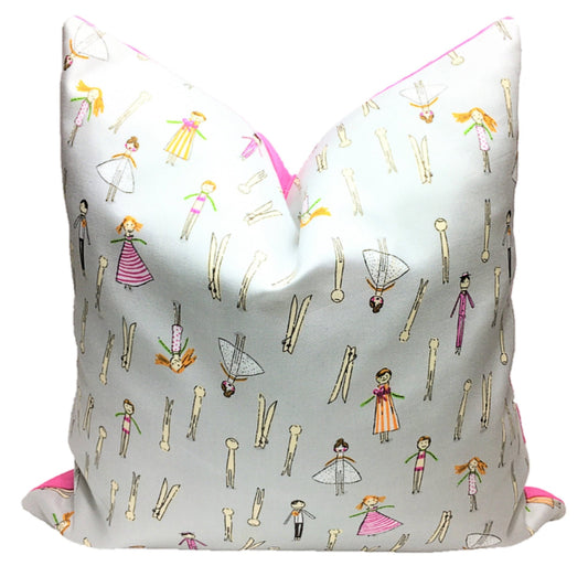 "Clothesline Kid"| Pillow Cover