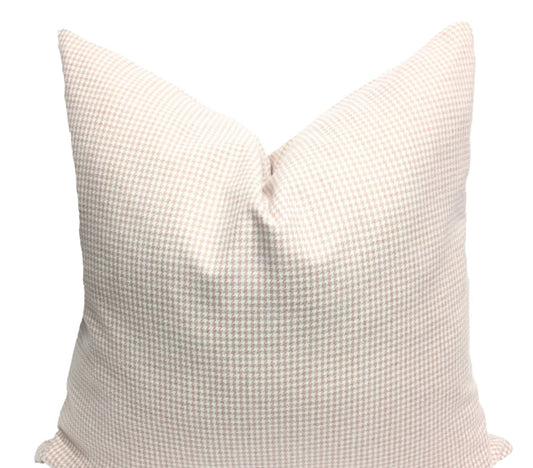 "Taupe Checks" | Pillow Cover
